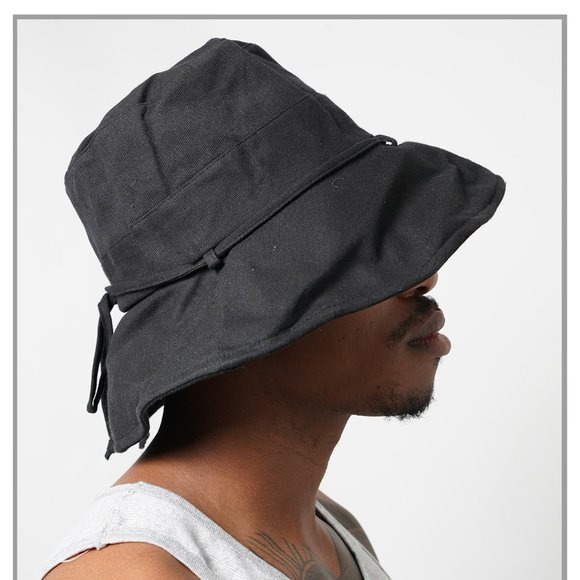 White Faux Leather Bucket Hat - Picture 9 of 12